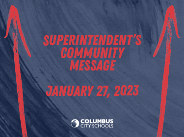 Superintendent's Community Message - January 27, 2023